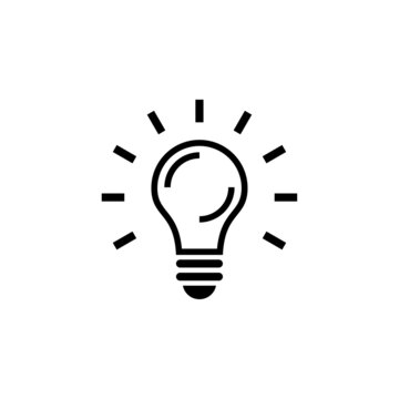 Light bulb icon, suitable for your design need, logo, illustration, animation, etc.
