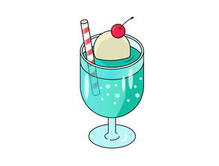 昭和レトロなクリームソーダー