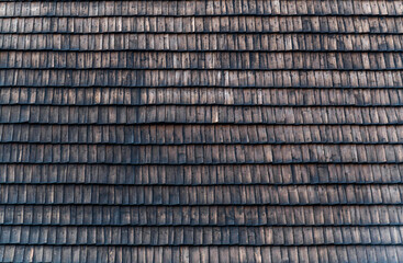 Old grunge dark textured wooden background,The surface of the old brown wood texture,top view brown wood paneling
