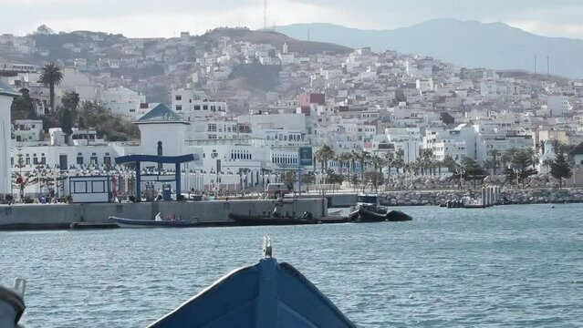 View of a maritime city in the north of Morocco