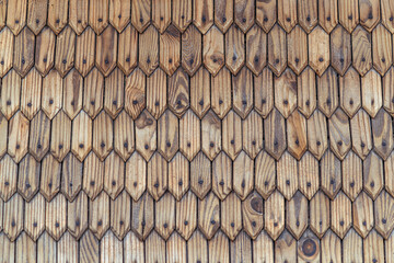 Old grunge dark textured wooden background,The surface of the old brown wood texture,top view brown wood paneling