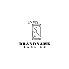 spray paint bottle logo icon design template vector illustration