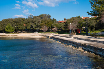 Off saison on the coast in Petrcane near Zadar in the dalmatian region in Croatia.