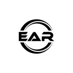 EAR letter logo design with white background in illustrator, vector logo modern alphabet font overlap style. calligraphy designs for logo, Poster, Invitation, etc.
