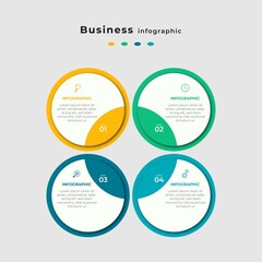 Steps Timeline Infographics Template Design