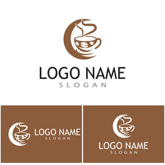 Coffee cup Logo Template vector icon design