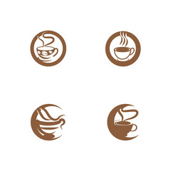 Coffee cup Logo Template vector icon design