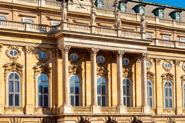 Fototapeta na wymiar Royal palace of Buda in Budapest, Hungary