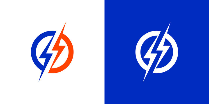 Electric logo template. Vector Illustration