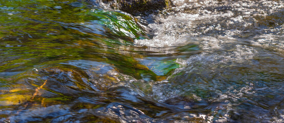 Flowing water