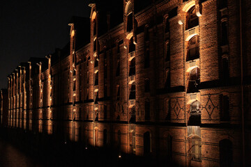 Hamburg Speicherstadt by Night