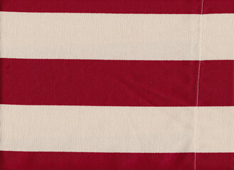 Stoffa a righe - Bordeaux/Granata Panna