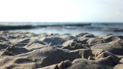Ostsee Baltic Sea Strand Brandung Wasser Sand Wasserblasen Beach Background Hintergrund Wellen