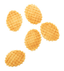 Sweet cookies on a white background.