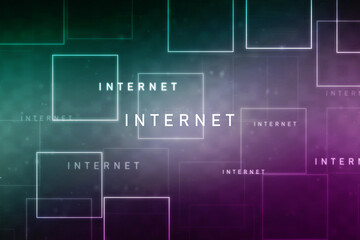 2d  illustration internet abstract background
