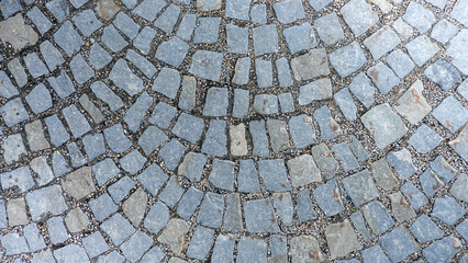 Gehsteig Pflastersteine Steine Kopfsteinpflaster Kopfstein Pflaster Straße Textur Struktur Background Hintergrund Wallpaper Stone