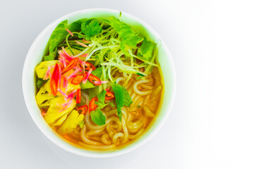 Penang Asam Laksa on isolated background