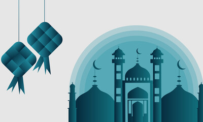 Ramadan background with soft gradient colors