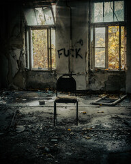 inside of abandoned place