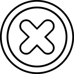 Obraz premium Cancel Icon