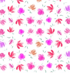 Hand drawn watercolour flower background, wedding clip art design 