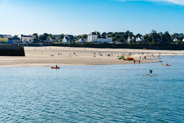 The port of Morgat a sunny day of summer