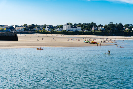 The port of Morgat a sunny day of summer
