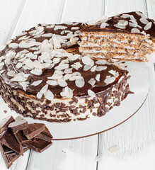 cake with chocolate
