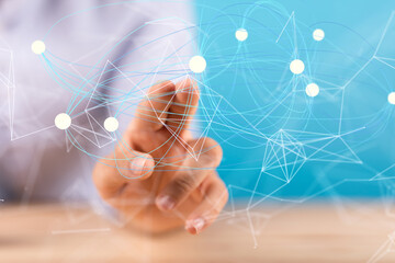 conference Digital Network and data concept 3d