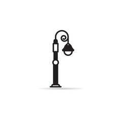 street lamp icon vector illustration