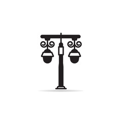 street lamp icon vector illustration