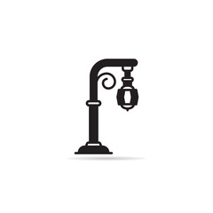 street lamp icon vector illustration