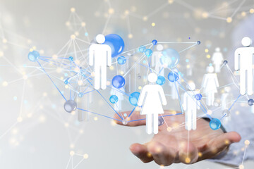 conference Digital Network and data concept 3d