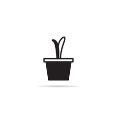houseplant and tree icon vector illustration