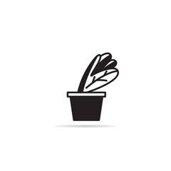 house plant icon vector illustration