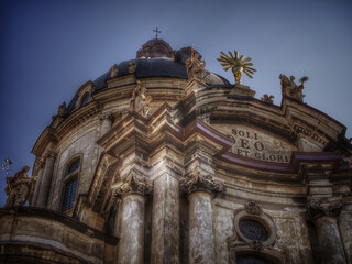 The Dominican church and monastery in Lviv, Ukraine is located in the city's Old Town. It was originally built as the Roman Catholic church of Corpus Christi.