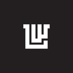 Universal elegant logotype with letter L and W. Clean and minimal Logo. LW - creative icon or symbol. WL.