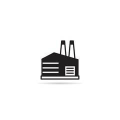 factory building icon vector illustration
