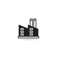 factory building icon vector illustration