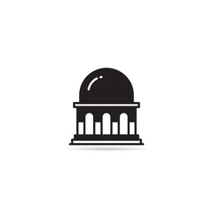 government building icon vector illustration