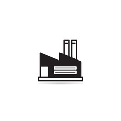 factory building icon vector illustration