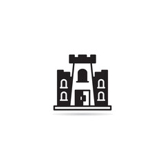 Naklejka premium fort and castle icon vector illustration