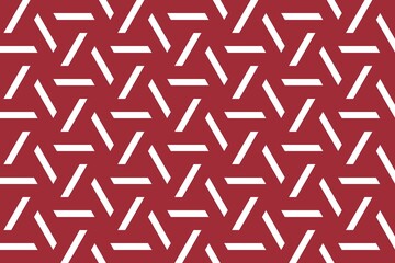 Geometric pattern in the colors of the national flag of Latvia. The colors of Latvia.