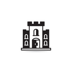 fort and castle icon vector illustration