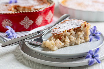 Italian rice cake.