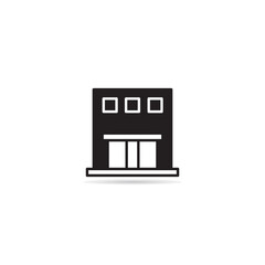 house building icon vector illustration