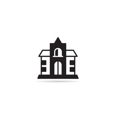 house and building icon vector illustration