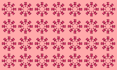 seamless pattern with circles motif 3d vector illustration for banner, flyer, or pamphlet