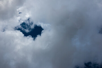 Beautiful blue sky with white clouds landscape