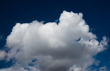 Beautiful blue sky with white clouds landscape